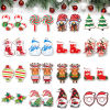 Imagen de 10 Unidades Madera Navidad Colgantes Multicolor