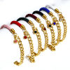 Picture of 304 Stainless Steel Splicing Pig Nose Chain Braided Bracelets Gold Plated Multicolor 17cm(6 6/8") long