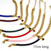 Picture of 304 Stainless Steel Splicing Pig Nose Chain Braided Bracelets Gold Plated Multicolor 17cm(6 6/8") long