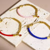 Picture of 304 Stainless Steel Splicing Pig Nose Chain Braided Bracelets Gold Plated Multicolor 17cm(6 6/8") long