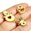 Picture of 304 Stainless Steel Connectors Charms Pendants Gold Plated