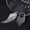 Picture of 304 Stainless Steel Filigree Stamping Pendants Silver Tone Hollow