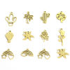 Picture of 316L Stainless Steel Pastoral Style Charms 18K Real Gold Plated Cactus Hollow