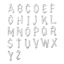 Immagine di 5 Pz 304 Acciaio Inossidabile Pendenti Charms Connettori Lettera Tono Argento Messaggio " A-Z"