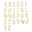 Picture of 304 Stainless Steel Connectors Charms Pendants Gold Plated Capital Alphabet/ Letter Message " A-Z "