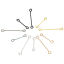 Image de 5 Pcs 0.7mm Aiguilles Tiges à Œil en 304 Acier Inoxydable Multicolore