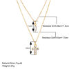 Picture of Ins Style Multilayer Layered Necklace Multicolor Cross Drop Clear Rhinestone