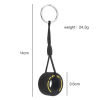Picture of PVC Cute Keychain & Keyring Silver Tone Black Wheel