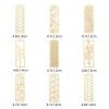 Image de 10 Pcs Pendentifs Estampe en Filigrane en Alliage de Fer Multicolore Rectangle Creux