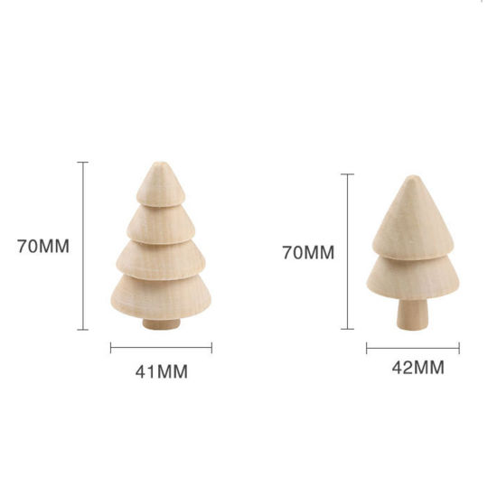 Picture of Wood Christmas DIY Handmade Craft Materials Accessories Natural Christmas Tree