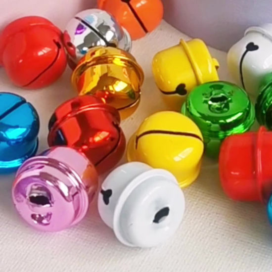 Picture of Iron Based Alloy Christmas Charms Multicolor Bell 20mm x 18.5mm