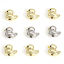 Picture of Zinc Based Alloy Spacer Beads For DIY Charm Jewelry Making Multicolor Duck Animal 3D About 11mm x 9mm, Hole: Approx 1.5mm