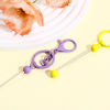 Picture of Zinc Based Alloy Beadable Keychain & Keyring Bars Blanks DIY Craft Accessories Multicolor Lobster Clasp Painted 15.5cm 