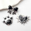 Picture of Zinc Based Alloy Y2K Charms Silver Tone Black With Resin Cabochons