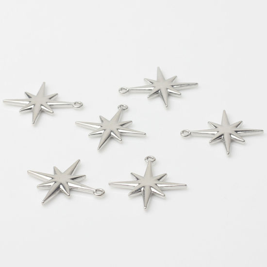 Picture of Zinc Based Alloy Galaxy Charms Multicolor Star 24mm x 21mm