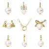 Picture of Pearl & Brass Charms 18K Real Gold Plated
