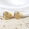 Picture of 304 Stainless Steel Unadjustable Rings Gold Plated Tree Of Life Flower