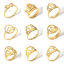 Picture of 304 Stainless Steel Unadjustable Rings Gold Plated Crown