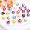 Picture of Acrylic Beads For DIY Jewelry Making Multicolor AB Rainbow Color Round Clear Rhinestone About 16mm Dia.