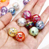 Picture of Acrylic Beads For DIY Jewelry Making Multicolor AB Rainbow Color Round Clear Rhinestone About 16mm Dia.