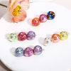 Picture of Acrylic Beads For DIY Jewelry Making Multicolor AB Rainbow Color Round Clear Rhinestone About 16mm Dia.
