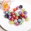 Picture of Acrylic Beads For DIY Jewelry Making Multicolor AB Rainbow Color Round Clear Rhinestone About 16mm Dia.