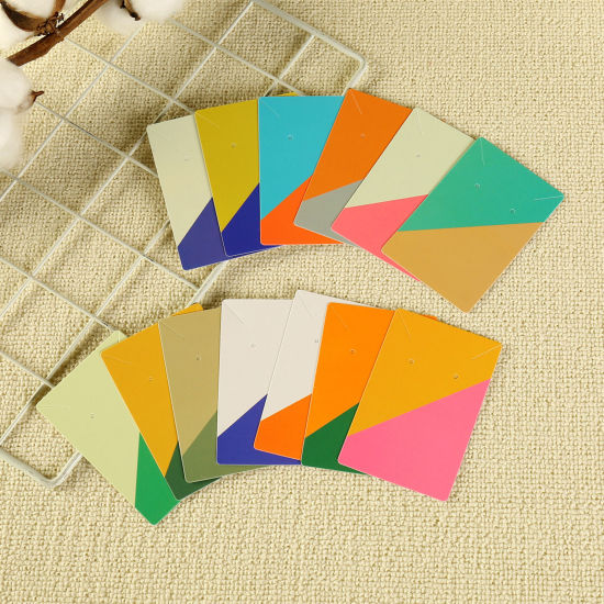 Picture of Paper Jewelry Display Card Multicolor Rectangle 9cm x 6cm