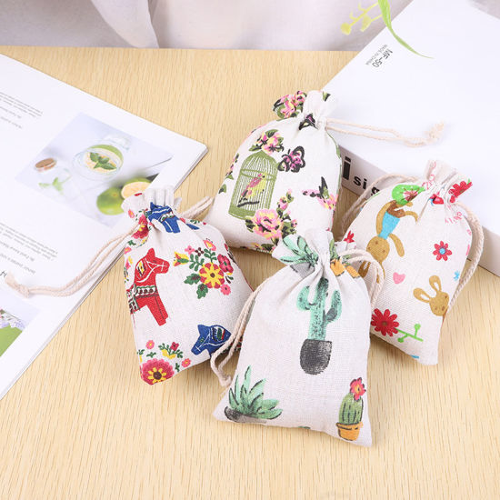 Picture of Cotton Drawstring Bags Rectangle