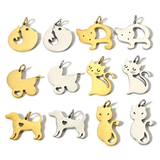 Immagine di 1 Pz 304 Acciaio Inossidabile Charms Lucidatura a Specchio