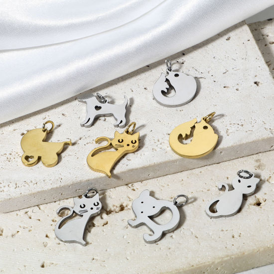 Immagine di 1 Pz 304 Acciaio Inossidabile Charms Lucidatura a Specchio