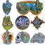 Immagine di 1 Pz Poliestere Viaggio Rattoppo (Con la colla posteriore) DIY Scrapbooking Craft Multicolore
