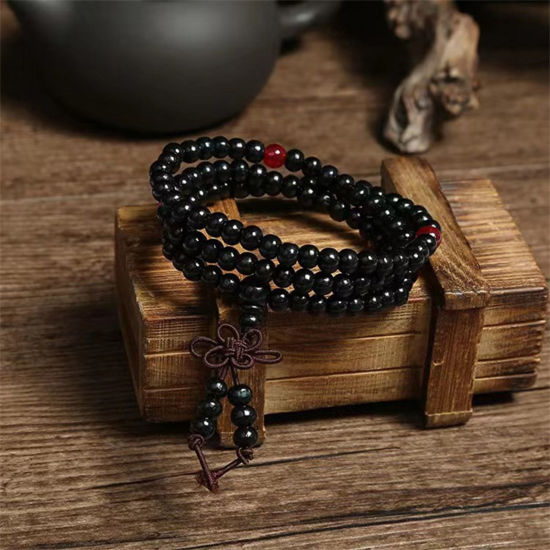 Picture of Natural Wood Ethnic Dainty Bracelets Delicate Bracelets Beaded Bracelet Multicolor