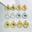 Bild von 1 Paar Retro Ohrring Rund Helix Bunt Strass