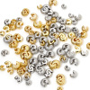Picture of Eco-friendly Brass Knot Cover Crimp Beads For DIY Jewelry Making Findings C Shape Real Gold Plated Open