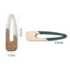 Imagen de 2 Unidades Resina de Efecto Madera Colgantes Multicolor Gota 6.7cm x 1.7cm