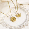 Picture of 304 Stainless Steel Stylish Charms Gold Plated Butterfly Animal Dragonfly