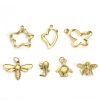 Picture of 316 Stainless Steel Stylish Charms Gold Plated Bee Animal Butterfly