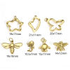 Picture of 316 Stainless Steel Stylish Charms Gold Plated Bee Animal Butterfly