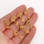 Bild von 1 Stück 304 Edelstahl Geburtsmonat Blume Charms Hohl 10mm x 20mm