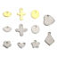 Imagen de 10 Unidades 304 Acero Inoxidable Colgantes Charms Tono de Plata