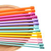 Picture of Acrylic Single Pointed Knitting Needles DIY Knit Tools Accessories Multicolor 25cm(9 7/8") long