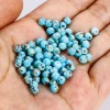 Picture of 10 Grams Glass Seed Beads Round Multicolor Imitation Stone 4mm x 3.5mm