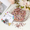 Picture of 10 Grams Glass Seed Beads Round Multicolor Imitation Stone 4mm x 3.5mm