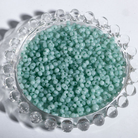 Bild von 10 Gramm Glas Erdnuss Rocailles Perlen für die DIY-Schmuckherstellung Bunt ca. 5mm x 3.5mm, Loch:ca. 0.8mm