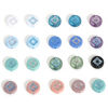 Picture of Acrylic Retro Beads For DIY Jewelry Making Multicolor Round Rhombus Plating About 15mm Dia.