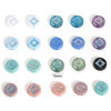 Picture of Acrylic Retro Beads For DIY Jewelry Making Multicolor Round Rhombus Plating About 15mm Dia.