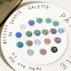 Picture of Acrylic Retro Beads For DIY Jewelry Making Multicolor Round Rhombus Plating About 15mm Dia.
