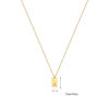 Picture of Eco-friendly Simple & Casual Stylish 18K Gold Plated 304 Stainless Steel Link Cable Chain Rectangle Initial Alphabet/ Capital Letter Message " A-Z " Pendant Necklace For Women Mother's Day