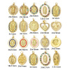Picture of Brass Religious Charms 18K Real Gold Plated Virgin Mary