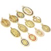 Picture of Brass Religious Charms 18K Real Gold Plated Virgin Mary